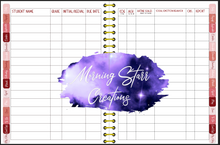 Load image into Gallery viewer, School Psychologist Digital Planner (Red Flowers)