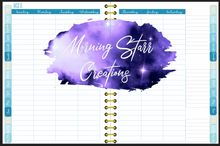 Load image into Gallery viewer, School Psychologist Digital Planner (Blue Gold Marble Waves)