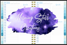 Load image into Gallery viewer, School Psychologist Digital Planner (Blue Gold Marble Waves)