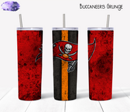 Bucs Grunge Tumbler