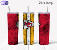 Chiefs Grunge Tumbler
