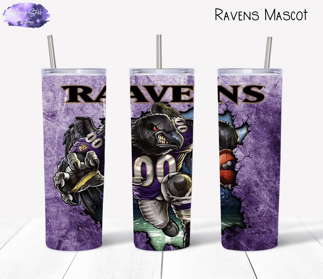 Ravens Mascot Tumbler