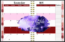 Load image into Gallery viewer, School Psychologist Digital Planner (Red Flowers)
