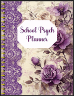 School Psychologist Digital Planner (Purple Lace)