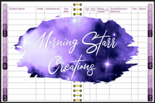 Load image into Gallery viewer, School Psychologist Digital Planner (Purple Lace)
