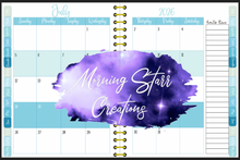 Load image into Gallery viewer, School Psychologist Digital Planner (Blue Gold Marble Waves)
