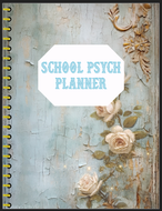 School Psychologist Digital Planner (Blue Vintage)
