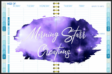 Load image into Gallery viewer, School Psychologist Digital Planner (Blue Gold Marble Waves)
