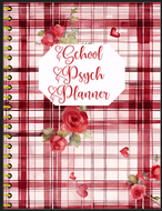 School Psychologist Digital Planner (Red Heart Flowers)