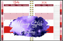 Load image into Gallery viewer, School Psychologist Digital Planner (Red Heart Flowers)
