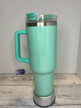 Load image into Gallery viewer, Teal Shimmer 40oz sublimation Manley
