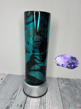 Load image into Gallery viewer, Teal Roses Mirror Tumbler

