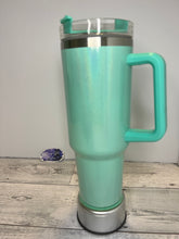 Load image into Gallery viewer, Teal Shimmer 40oz sublimation Manley
