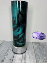 Load image into Gallery viewer, Teal Roses Mirror Tumbler
