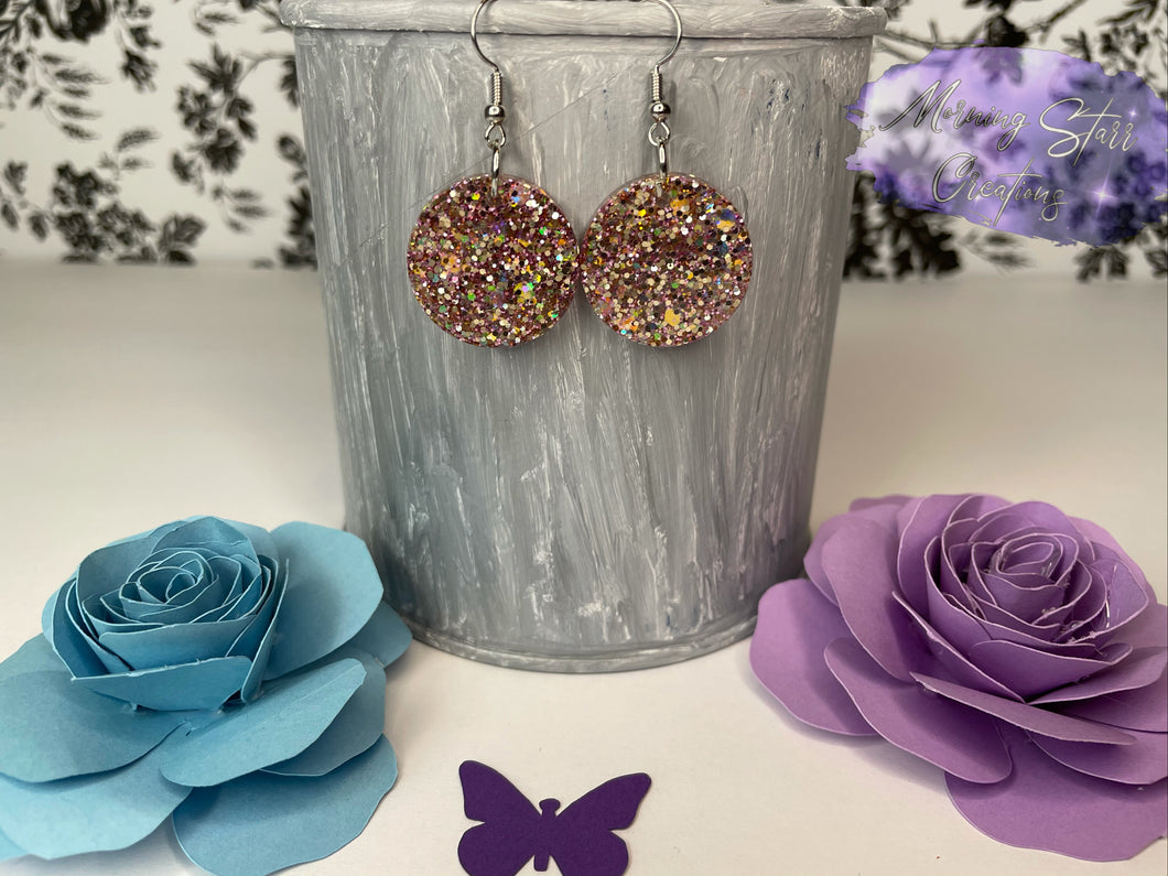 Rose Gold Circle Earrings